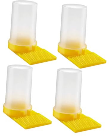 Sosoport 4stücke Bienen Wasser Feeder Aus Pp-material Bienenstock-wasserbecher Mit Lochdesign Bienenfütterer Für Garten Und Haus Bienenflaschenfütterer Robuster Und Leichter Bienengießbeche