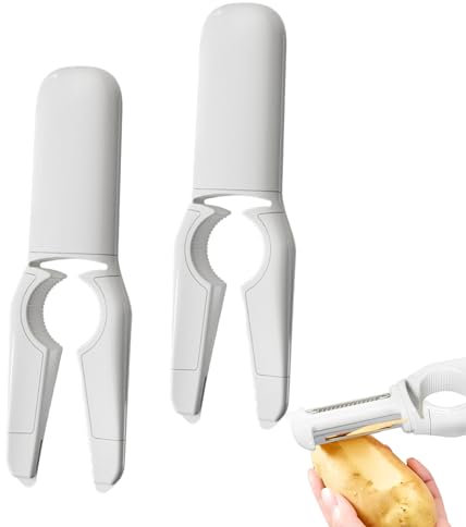 Pelador Patatas,Tangger 2Pcs 5 en 1 pelador Patatas Pelador Universales de Acero Inoxidable Pelador Verduras Pelapatatas Pelador de Patatas para Verduras, Tomates,Zanahorias, Frutas,Patatas