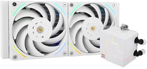 Thermalright Core Matrix 240 White CPU Liquid Cooler with 120mm PWM Fan,240 White Cold Row Specification,Integrated Water Cooler Heatsink,for AMD/AM4/AM5,Intel 1700/1150/1151/1200/2011(CM240 White)