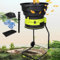 Biotrituratore da giardino da 2500 W, trituratore di foglie silenzioso, velocità di 8000 giri/min, con sacco di raccolta staccabile, trituratore elettrico per foglie, compost, detriti,60m-Power-Cord