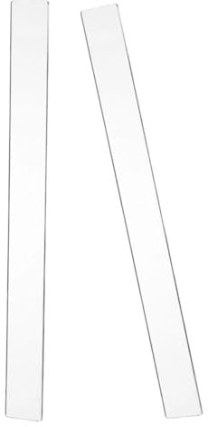 Alipis 2Pcs Acrylic Rolling Pin Guides for Measuring Dough Thickness Reusable Baking Strips for Cookies Pastry Fondant Leveling Ruler Dough Thickness Tool