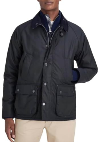Barbour Ambleside - Giacca cerata da uomo, colore: blu navy, Marina Militare, L