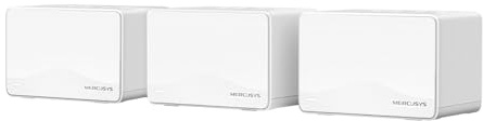 Mercusys TP-Link Halo H3600BE Mesh Wi-Fi 7 BE3600Mbps Dual-Band, 3 Porte WAN/LAN Gigabit, Coperti fino a 650m2, 4K-QAM, MLO, Multi-RUs, VPN, Controllo da APP, 3pz