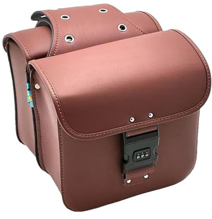 Generisch Borse da sella per moto, con custodia, tasche laterali con lucchetto, versatile borsa per moto, design impermeabile, Powersport