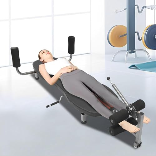 Ryggstretch dragkraft inversionsbord – justerbar multifunktionell träningsbänk och ryggtränare med 150 kg max lastkapacitet