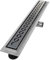 VILSTEIN Duschrinne 60cm Edelstahl, Bodenablauf Komplettset extra flach, Siphon mit Geruchsstop, Haarsieb - Kurze Welle