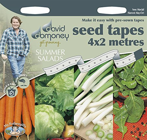 Mr Fothergills - Vegetable - David Domoney Summer Salads Seed Tapes
