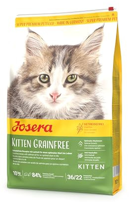 JOSERA Kitten grainfree (1 x 10 kg) | Chatons | Croquettes Premium pour Chatons et chattes en période de Lactation | Volaille & Huile de Saumon | sans céréales | Nourriture pour Chats | Lot de 1