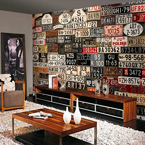 Papel de pared 3D Papel tapiz decorativo de mejoras para el hogar para paredes Papeles pintados retro de matrí no tejido Pared Pintado Papel tapiz 3D Decoración dormitorio sala sofá mural-350cm×256cm