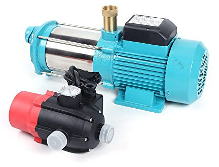 1300W 4000L/H INOX Kreiselpumpe Hauswasserwerk Garten Pumpe Jetpumpe Wasserpumpe Fur landwirtschaftliche Bewässerung, Gartenbewässerung, Brunnenmodellierung