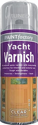 HitlineUK Varnish for Wood Yacht Varnish Wood Varnish Clear Gloss Yacht Varnish for Wood Outdoor