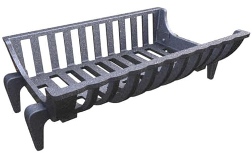 LUNA WAY CAST IRON - Portalegna brucialegna in Ghisa | Design Moderno | Migliora il Tiraggio del Camino e la combustione della legna | Resistente e Duraturo | 45 x 28,5 x 15h cm