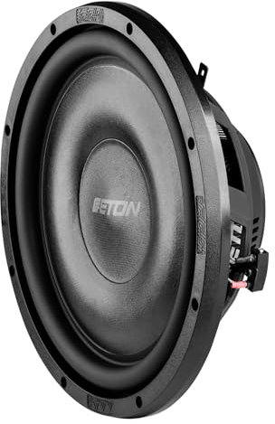 ETON PW 12 Flat – Druckvoller, Flacher 30 cm / 12 Zoll Langhub Subwoofer, Bass fürs Auto, Tiefton Lautsprecher mit Ferritmagnet, 2 x 2 Ohm Doppelschwingspule, 2 x 350 Watt