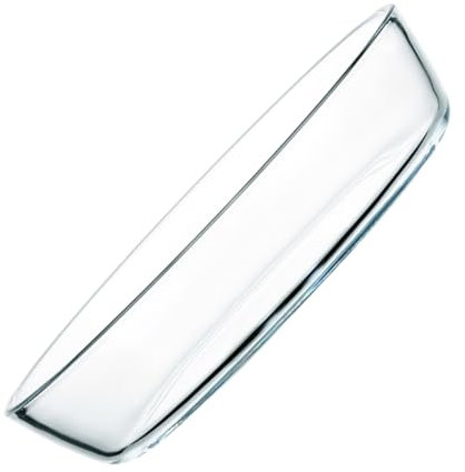 Alipis Fuente de Vidrio Ovalada para Servir Bandeja para Hornear Tapa Apta para Microondas para Ensalada de Frutas Arroz Sopa Fideos Postres