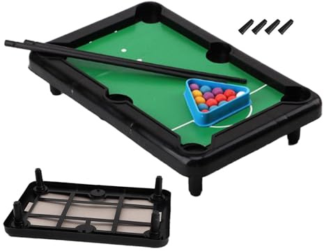 Table de Billard de Table, Table de Billard - Ensemble de Jouets de Table de Billard,Table de Billard de Table, Jeux de société familiaux Miniatures Amusants pour Adultes, Chats,