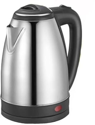 ELEKTRISCHER Wasserkocher kabellos 2 Edelstahl INOX 2000w groß silber, Wasserkocher für Zuhause, Büro, Arbeit, Edelstahl-Wasserkocher, kabelloser Wasserkocher