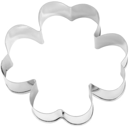 ELAYARD Stampo per Biscotti in Acciaio Inossidabile 5 Pezzi a Forma di Trifoglio Taglierina per Dolci e Mini Torte Utensili per Cottura Fai da Te in Cucina Adatto per Muffin e