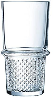 Arcoroc ARC L7335 New York Trinkglas, Wasserglas, Saftglas, 350ml, Glas, transparent, 6 Stück