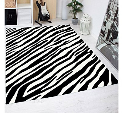 Oedim Alfombra Estampado Piel Cebras PVC | 95 cm x 165 cm| Moqueta PVC | Suelo vinilico | Decoración del Hogar