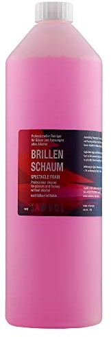 Sambol Brillenreiniger 1 Liter Nachfüllflasche für Brillenschaum ohne Alkohol zur schonenden und professionellen Reinigung von Brillen, Displays, Monitoren und Visieren