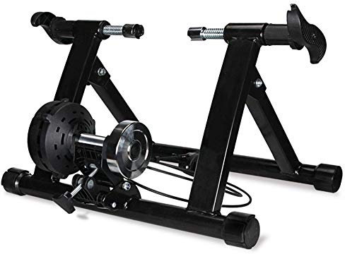 ZXCVB Home Trainer Vélo Entraîneur à Vélo pour Roue 26-28 Equipement,Support Entrainement Vélo à Domicile avec Frein Magnétique De 8 Niveaux De Résistance,Charge Jusqu'à 150 Kg