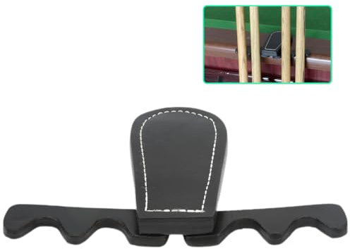 Elprico Queue-Leder-Queue-Halter, Tragbares, Faltbares Billard-Queue-Rack, 4 Queues Gegen Tisch, Bar oder Stuhl, Billard-Queue-Halter