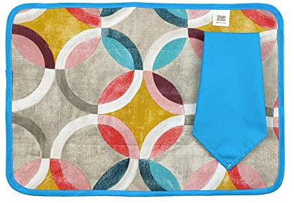 Tovaglietta colazione con tovagliolo, Tovaglietta americana, Set prima colazione (CARISMA TURCHESE)