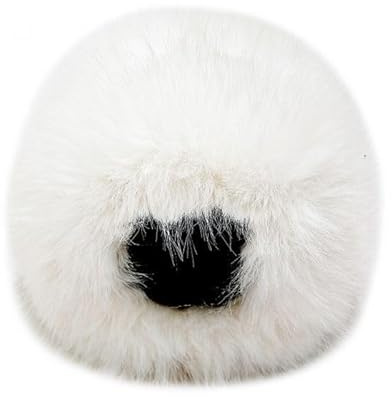 QIGEN LTD 1 Pair Faux Fur Wrist Cuffs Winter Fur Wrist Warmers Wrist Band Ring Cuffs Soft Winter Arm Warmer Sleeves for Women (White)