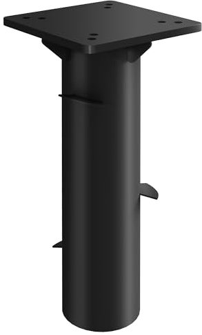 Outsunny Pied de Parasol rectangulaire, Support Parasol en métal, Base de Parasol enterré, Socle de Parasol, pour terrasse, Piscine, Patio, Jardin, 16,5 x 16,5 x 40 cm, Gris foncé