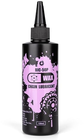 CHEPARK Universal Bicycle Chain Oil - Dry Lubricant, Wet Lubricant, Chain Wax & PTFE - Optimal Protection as Bicycle Chain Oil Test Winner for MTB, E-Bike & Road Bike (Wax-Based Lubricant)