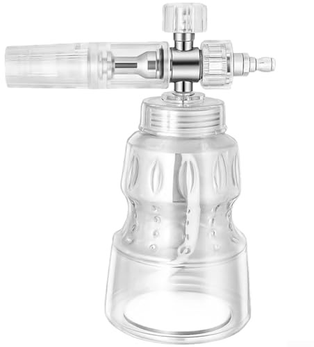 Herramienta de pulverización de lavado de coche con concentración de espuma ajustable y conexión rápida de 1/4 pulgadas para aplicación de espuma de alta presión