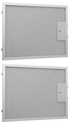 2 Stück 300 X 240 X 9 Mm Aluminium-Mesh-Fettfilter, Kompatibel Mit Hygena, Ersatz-Herd-Dunstabzugshauben-Abluftfilter
