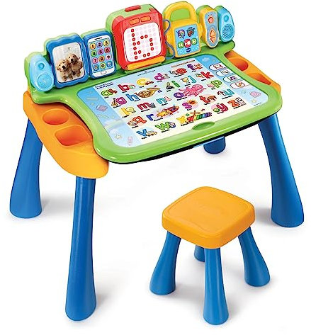 VTech Touch and Learn Activity Table - Musical Kids Desk with Letters, Phonics, Numbers, Music, Shapes, Animals and More - ages 3, 4 & 5 Year Olds, English Version