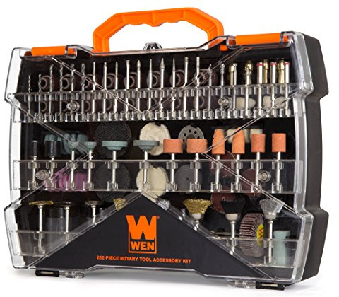WEN 230282A 282-Piece Rotary Tool Accessory Kit with Carrying Case