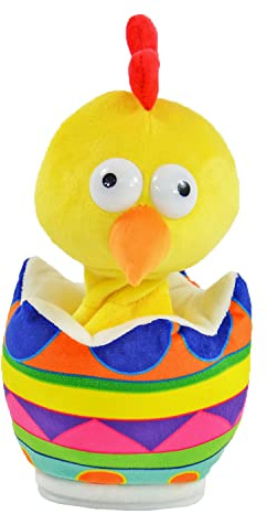 Kögler 75950 – Poussin Konrad dans l'œuf, env. 21,5 cm, Peluche parlante avec Fonction de Lecture, Joue Tout avec Plaisir, se déplace et se déplace à Piles