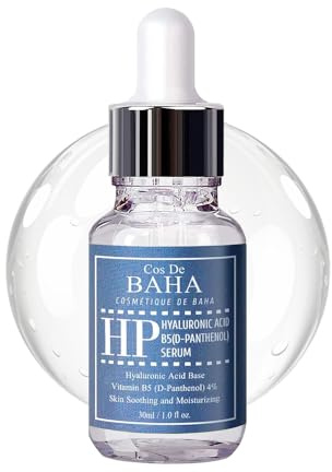 Cos De BAHA Vitamin B5 4% + Hyaluronsäure Serum 30ml - Feuchtigkeitsspendendes Gesicht, D-Panthenol