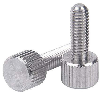 Yudesun 5-15Stck Hardware Befestigungen Flach Rändelkopf Handschrauben Edelstahl Bolzen Reparaturwerkzeug Zubehör Rund Einzelkopf Schraube M2-M6