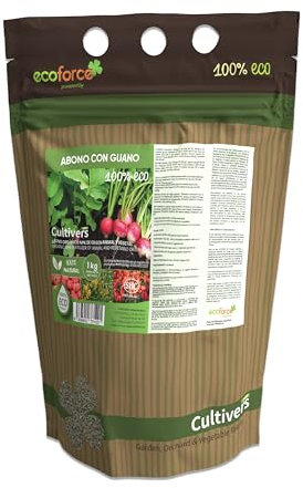 CULTIVERS Engrais au Guano Organique de 1 kg. Engrais Universel d'Origine 100% Organique et Naturelle pour Verger et Jardin