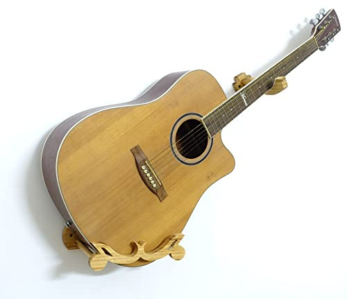 Guitar Wall Holder,Guitar Holder Wall Mount,Guitar Stand Horizontal,Guitar Hanger Tilt Your Guitar,Ukulele, Bass, Electric Guitar at a Slanted Angle with Beauty.