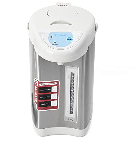 5.8 Liter Edelstahl Heißwasserspender Wasserkocher,Thermopot Wasserspender Dispender Thermoskanne Mit Kabel Benutzt für Schule, Zuhause, Büro, Hotel (grau)