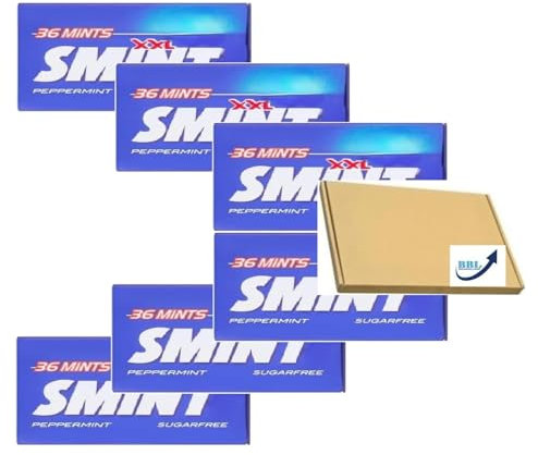 Smints Sugarfree XXL Peppermint Tins (Pack of 6)