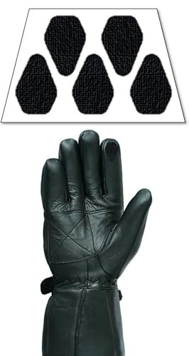 Lucid Touch Screen Touch Aufkleber Touchscreen für Handschuh, 5 Stück pro Packung | Schwarz | Motorradfahrer, Radfahrer, Läufer, Skifahrer