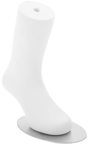 IMIKEYA Fußmodell Für Kindersocken Mädchen 31-34 Puppensocken Display Schaufensterpuppe Fuß Weiß Hartplastik Für Einzelhandel Und Dekoration