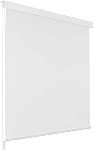 Vopese Estor enrollable para ducha, 120 x 240 cm, color blanco, estores opacos, para hogar, oficina, dormitorio, habitación de los niños, persianas de ventana