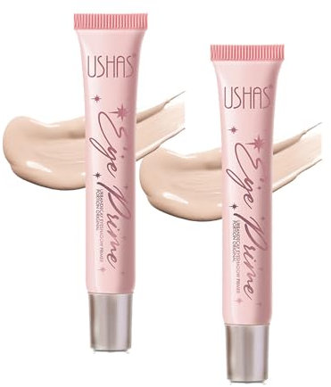 Matte Eyeshadow Primer, Nude Eye Primer Long Lasting Smudge Proof Waterproof No Crease Cream Liquid Eyeshadow & Eyeliner Eye Base Makeup Enhances Eyelid Makeup for Bright Color - 2PCS