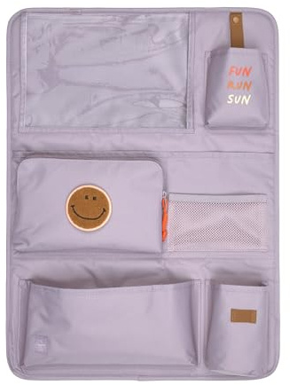 LÄSSIG Organizador para el Asiento Trasero del Coche Bolsa para Colgar Plegable/Car Wrap-to-Go Lilac
