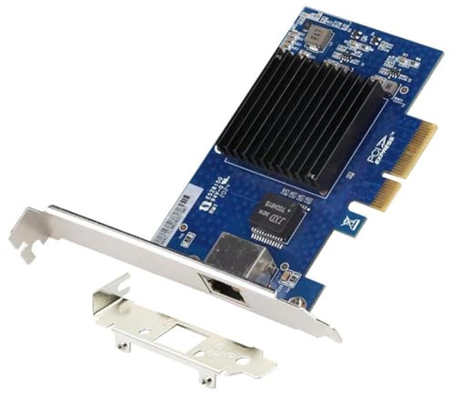 FYOBOT PCIE 3.0 4X 10G Network Card AQC107 Server NIC Compatible with X8/X16 for Linux Win10/11 System
