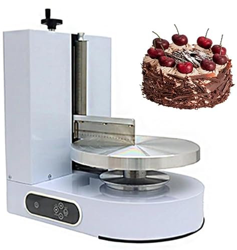Macchina di Diffusione della Crema per Torta Automatica, per preparare Torte da 4-12 Pollici, Macchina per la Crema per Torta di Compleanno elettrica, Macchina levigante per Rivestimento per Torta