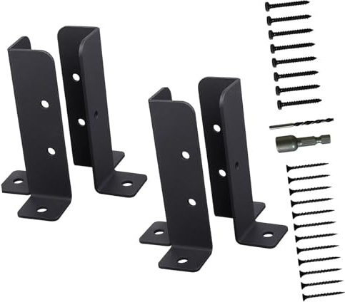 Regolabile Deck Post Ancoraggi Staffe Base Portatile Robusto Rinforzato Accessorio per Struttura di Ponte Sicuro Hardware di Costruzione in Metallo