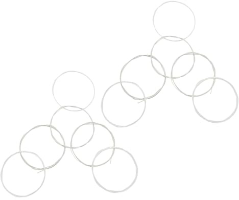 ABOOFAN Cordes De Guitare Classique C102 2 Jeux Nylon Transparent Et Cordes Filées En Alliage De Cuivre Argenté Haute Tension Pour Guitare Flamenca Et Acoustique Pour Débutants